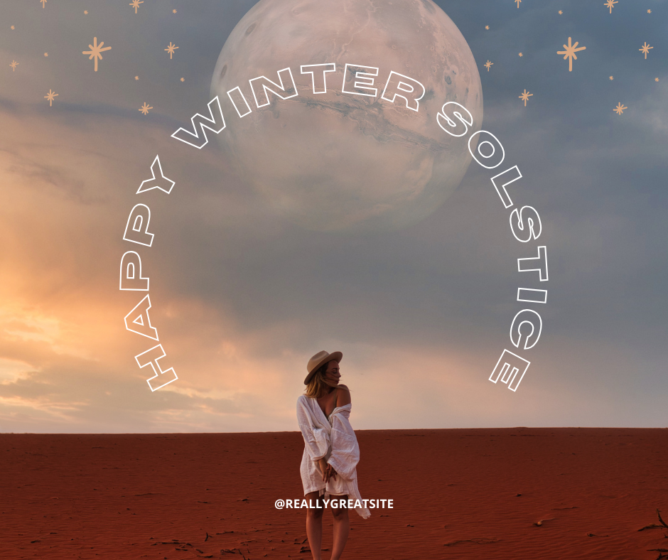 Happy Winter Summer Solstice Facebook Post